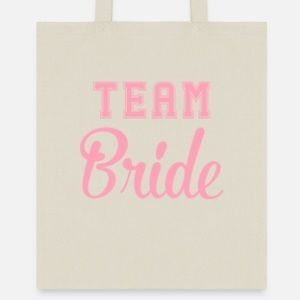 Team bride tote bag